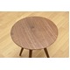 サイドテーブル(ラウンドテーブル) 【BAGLE 】 丸型/直径45cm 木製 北欧風 ウォールナット - 縮小画像2