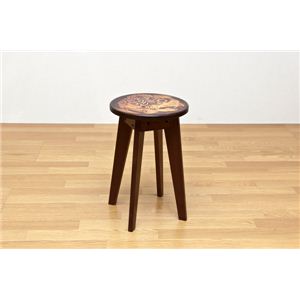 Lotus Stool 高さ48cm ブラウン