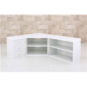 コーナー3点セット CCS-300 ホワイト - 拡大画像