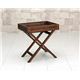 バンブーサイドテーブル(折りたたみテーブル) 木製(竹) アジアンティーク 天板取り外し可 - 縮小画像2