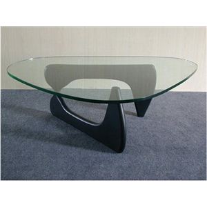 デザイナーズスタイル コーヒーテーブル ノグチテーブル 黒 （2ケ口） - 拡大画像