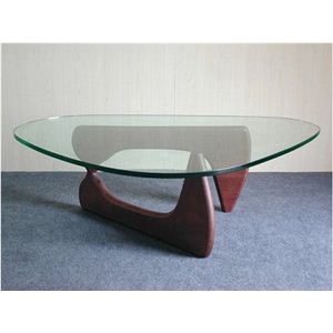 デザイナーズスタイル コーヒーテーブル ノグチテーブル ブラウン （2ケ口） - 拡大画像