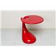 サイドテーブル 【IKAROS】 高さ56cm FRP(強化プラスチック) レッド(赤) - 縮小画像2