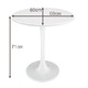 ラウンドテーブル(ハイテーブル) 【丸型/直径60cm】 FRP(強化プラスチック)製 ホワイト(白) - 縮小画像4
