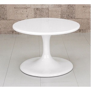 ラウンドローテーブル 【丸型/直径60cm】 強化プラスチック製 ホワイト(白) 商品画像
