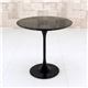 ラウンドサイドテーブル 丸型/直径50cm FRP(強化プラスチック)製 ブラック(黒) - 縮小画像2