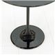 ラウンドサイドテーブル 丸型/直径50cm FRP(強化プラスチック)製 ブラック(黒) - 縮小画像4