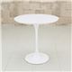 ラウンドサイドテーブル 丸型/直径50cm FRP(強化プラスチック)製 ホワイト(白) - 縮小画像5