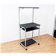 CT-2606BK(1)棚付PC DESK 60 ブラック