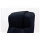レバー式リクライニング高座椅子 高さ4段階調節可 ポケット/肘付き メッシュ素材使用 ブラック(黒) 【完成品】 - 縮小画像5