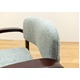 ラクラク座椅子 (Fabric) 座面高3段階調整可 天然木フレーム 肘付き グレー(灰)  - 縮小画像4