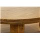浮造りセンターテーブル/折りたたみローテーブル 【丸型/直径80cm】 木製 - 縮小画像5