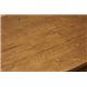 浮造りセンターテーブル/折りたたみローテーブル 【オーバル型】 木製 - 縮小画像4