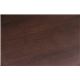 ダイニングテーブル(HONOKA) 【150cm×80cm】 木製 アジャスター付き ダークブラウン - 縮小画像4
