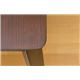 ダイニングテーブル(BRIGIT) 【幅80cm/正方形】 木製(オーク材) アジャスター付き ダークブラウン - 縮小画像5