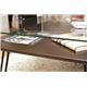 折りたたみローテーブル/強化ガラスフォールディングテーブル 【STELLA】 幅70cm ダークブラウン - 縮小画像4