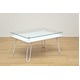 折りたたみローテーブル/強化ガラスフォールディングテーブル 【STELLA】 幅70cm ホワイト(白) - 縮小画像2