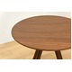 センターテーブル(ラウンドテーブル) 【BAGLE 】 丸型/直径70cm 木製 北欧風 ウォールナット - 縮小画像2
