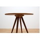 センターテーブル(ラウンドテーブル) 【BAGLE 】 丸型/直径70cm 木製 北欧風 ウォールナット - 縮小画像3