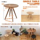 センターテーブル(ラウンドテーブル) 【BAGLE 】 丸型/直径70cm 木製 北欧風 ウォールナット - 縮小画像4