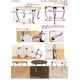 折りたたみローテーブル/折れ脚テーブル 【丸型(ラウンド)】 木製/スチール 猫足 ブラウン - 縮小画像4