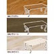 折りたたみローテーブル/折れ脚テーブル 【角型】 木製/スチール 猫足 ブラウン - 縮小画像6