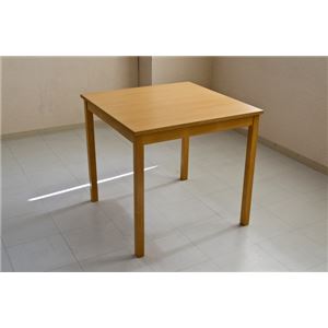 ダイニングテーブル(MIRA) 【幅75cm/正方形】 木製 ライトブラウン - 拡大画像