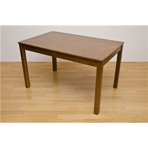 ダイニングテーブル(メロディー) 【120cm×75cm】 木製 アジャスター付き ダークブラウン(DBR) - 拡大画像