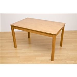 ダイニングテーブル(メロディー) 【120cm×75cm】 木製 アジャスター付き マイルドブラウン(MBR) - 拡大画像