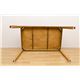 ダイニングテーブル(メロディー) 【120cm×75cm】 木製 アジャスター付き マイルドブラウン(MBR) - 縮小画像3