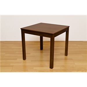 ダイニングテーブル(メロディー) 【幅75cm/正方形】 木製 アジャスター付き ダークブラウン(DBR) - 拡大画像