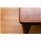 ダイニングテーブル(メロディー) 【幅75cm/正方形】 木製 アジャスター付き ダークブラウン(DBR) - 縮小画像3