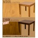 ダイニングテーブル(メロディー) 【幅75cm/正方形】 木製 アジャスター付き マイルドブラウン(MBR) - 縮小画像4