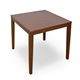 ダイニングテーブル(サニー) 【幅75cm/正方形】 木製 アジャスター付き ブラウン - 縮小画像2