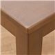 ダイニングテーブル(サニー) 【幅75cm/正方形】 木製 アジャスター付き ブラウン - 縮小画像3