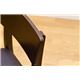 ダイニングチェア 【2脚セット】 合成皮革/木製 ウォールナット - 縮小画像3