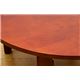 NEWラウンドテーブル(折りたたみローテーブル) 【丸型/直径75cm】 木製 ブラウン - 縮小画像2