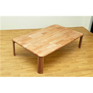 折りたたみローテーブル/NEWウッディーテーブル 【120cm×75cm】 木製 ナチュラル - 拡大画像