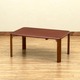 折りたたみローテーブル/NEWウッディーテーブル 【75cm×50cm】 木製 ブラウン
