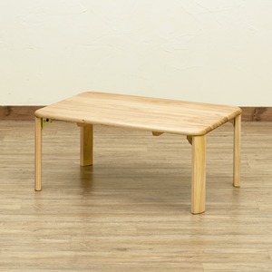 折りたたみローテーブル/NEWウッディーテーブル 【75cm×50cm】 木製 ナチュラル - 拡大画像