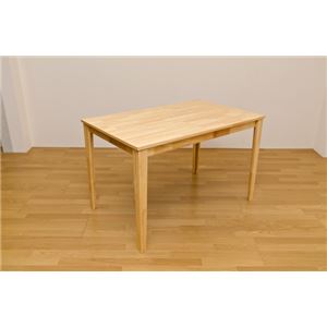 ダイニングテーブル(ROBIN) 【120cm×75cm】 木製 L字型脚 ナチュラル - 拡大画像