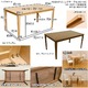 ダイニングテーブル(ROBIN) 【120cm×75cm】 木製 L字型脚 ナチュラル - 縮小画像5