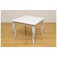 キッズテーブル(Karin) 【幅60cm/正方形】 木製 ホワイト(白) 〔子供部屋/子供用〕 - 縮小画像2