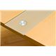 ガラス入り折りたたみセンターテーブル(ARAK) 【90cm×60cm】 木製 ビーチ - 縮小画像3