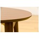 折りたたみローテーブル/棚付きフォールディングテーブル(EMIL) 【100cm×50cm】 オーバル型 木製 ウォールナット - 縮小画像3