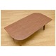折りたたみローテーブル/フォールディングテーブル(LEAF) 【100cm×50cm】 木製 ウォールナット - 縮小画像3