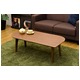 折りたたみローテーブル/フォールディングテーブル(LEAF) 【100cm×50cm】 木製 ウォールナット - 縮小画像5