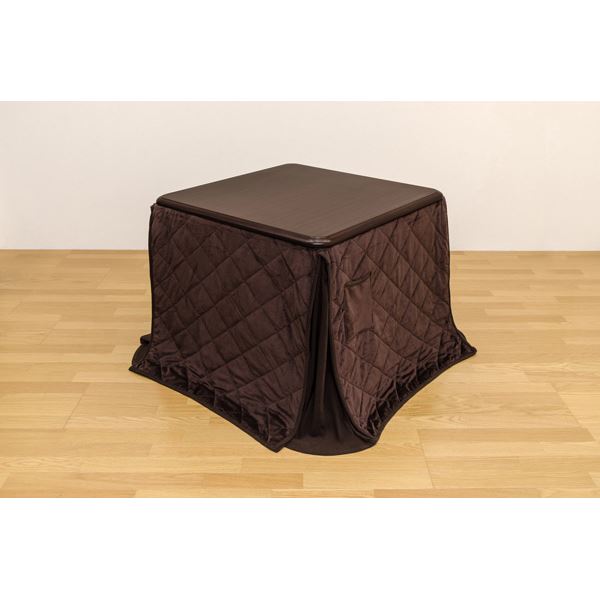 ダイニングこたつテーブル 【掛け布団セット】 正方形 85cm×85cm ブラウン