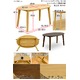 ダイニングテーブル/リビングテーブル 【オーバル型 幅135cm×奥行80cm】 木製 サニー ブラウン - 縮小画像5