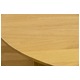 ダイニングテーブル/リビングテーブル 【オーバル型 幅135cm×奥行80cm】 木製 サニー ナチュラル - 縮小画像4